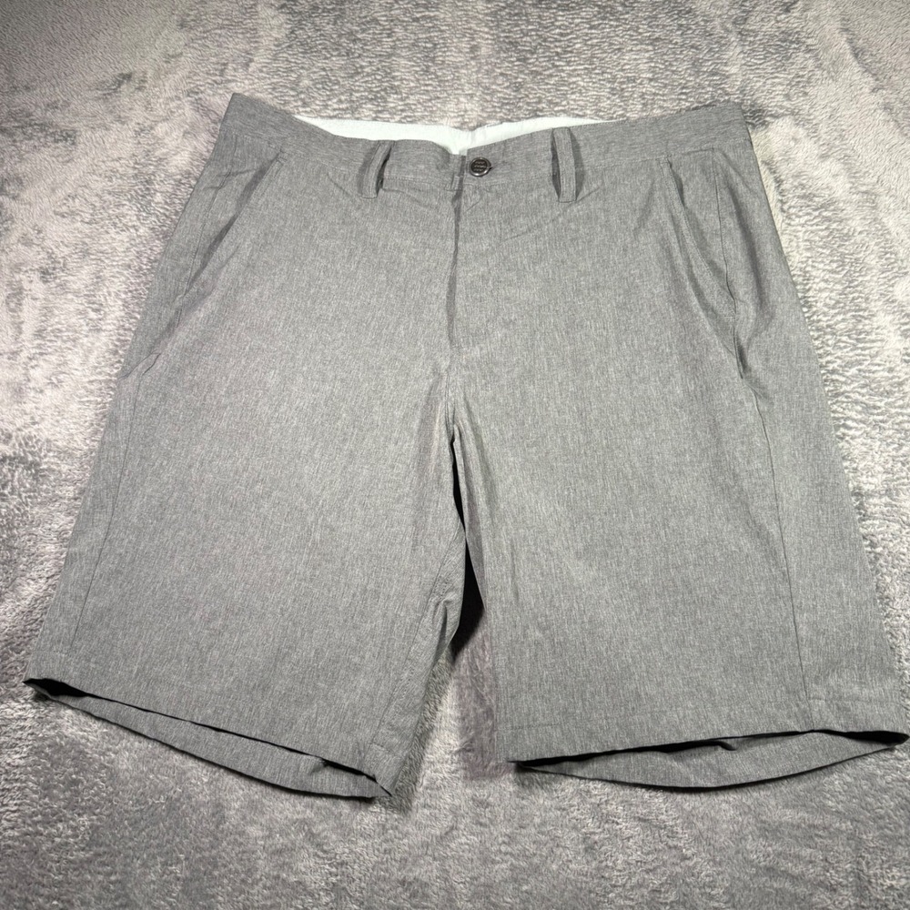 Free Fly Mens‎ Size 36 Grey Hybrid Performance Stretch Fishing Shorts Heathered